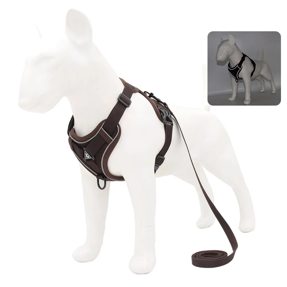 Harness and Leash Set Pet Accessories Dog Harness for Small Dog French Bulldog Pug Pitbull Puppy Pectoral Collar Chiens Supplies